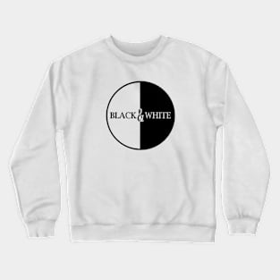 Black and White Crewneck Sweatshirt